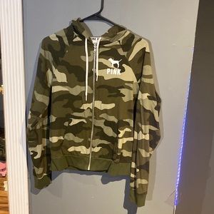 Victoria secret camo zip up